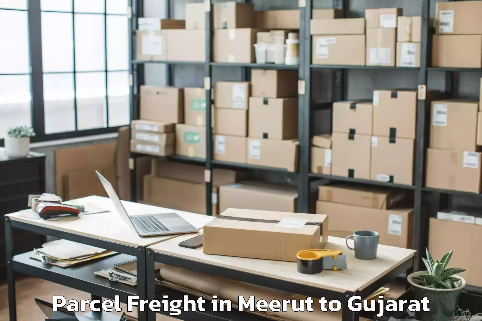 Comprehensive Meerut to Girgadhada Parcel Freight